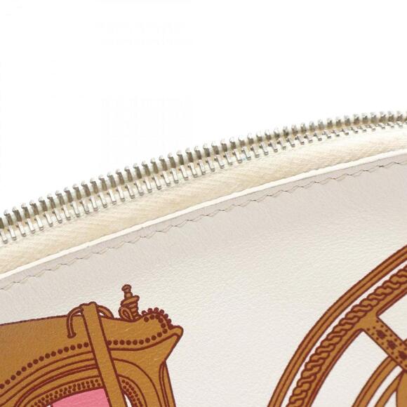 HERMES Brown Leather Pouch - Picture 9 of 11